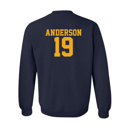 West Virginia - NCAA Football : Maximus Anderson - Fashion Shersey Crewneck Sweatshirt-1