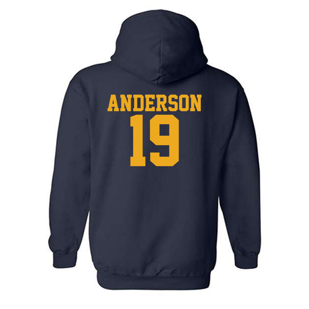 West Virginia - NCAA Football : Maximus Anderson - Fashion Shersey Hooded Sweatshirt-1