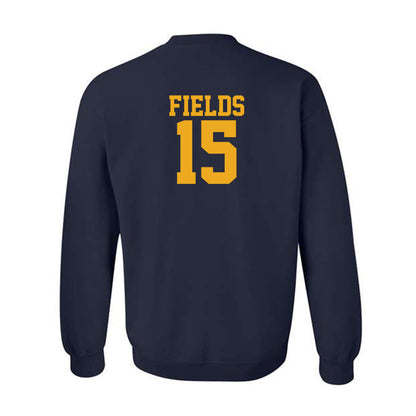 West Virginia - NCAA Men's Basketball : Jackson Fields - Fashion Shersey Crewneck Sweatshirt-1