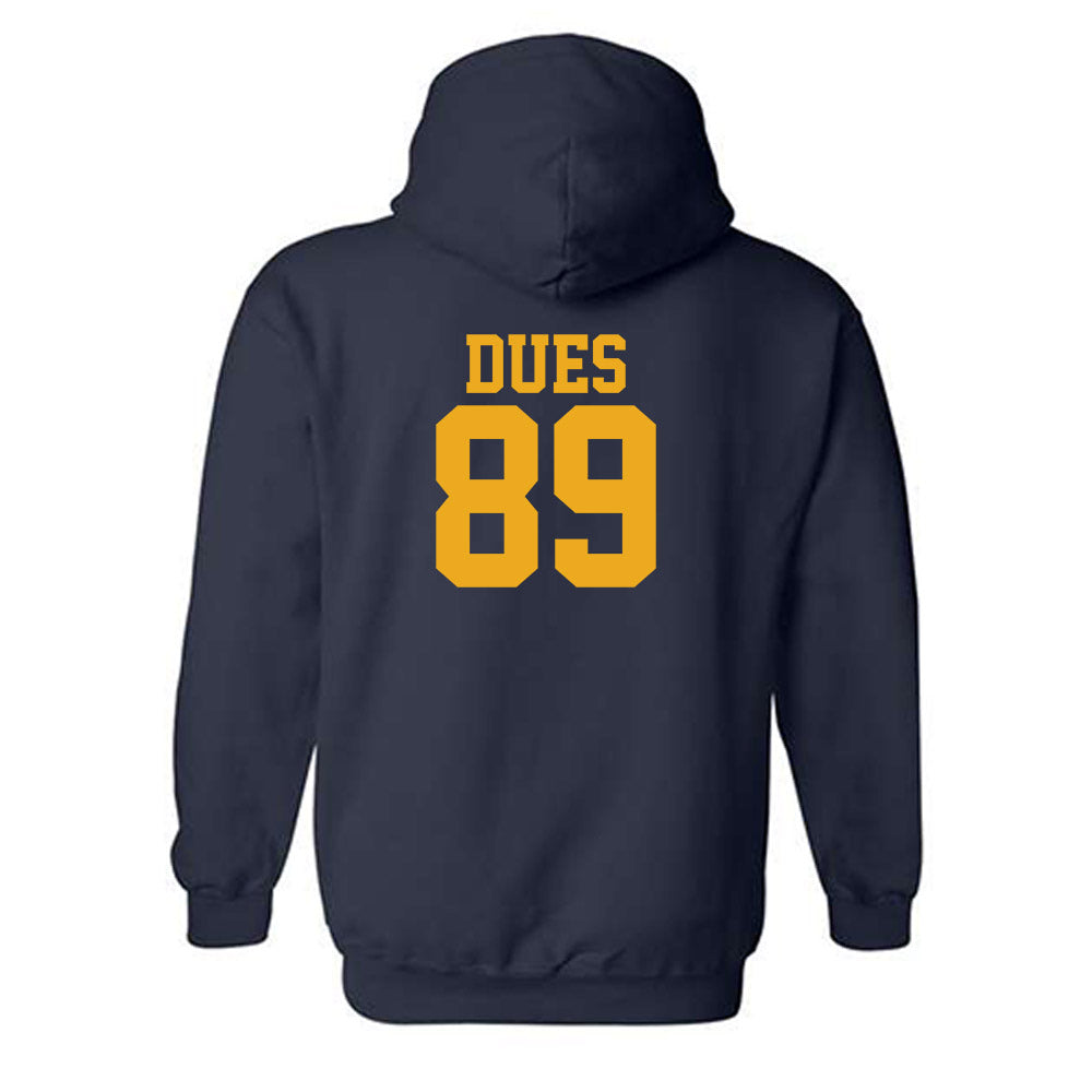 West Virginia - NCAA Football : Tyshawn Dues - Fashion Shersey Hooded Sweatshirt-1