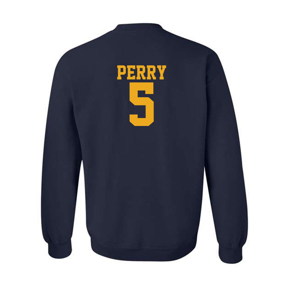 West Virginia - NCAA Football : Fred Perry - Fashion Shersey Crewneck Sweatshirt-1