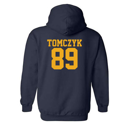 West Virginia - NCAA Football : Adam Tomczyk - Fashion Shersey Hooded Sweatshirt-1
