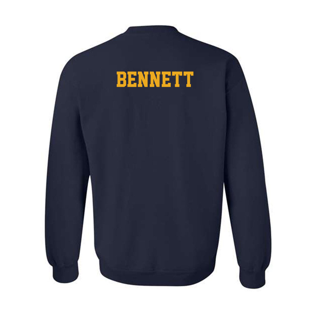 West Virginia - NCAA Men's Swimming & Diving : Preston Bennett - Fashion Shersey Crewneck Sweatshirt-1