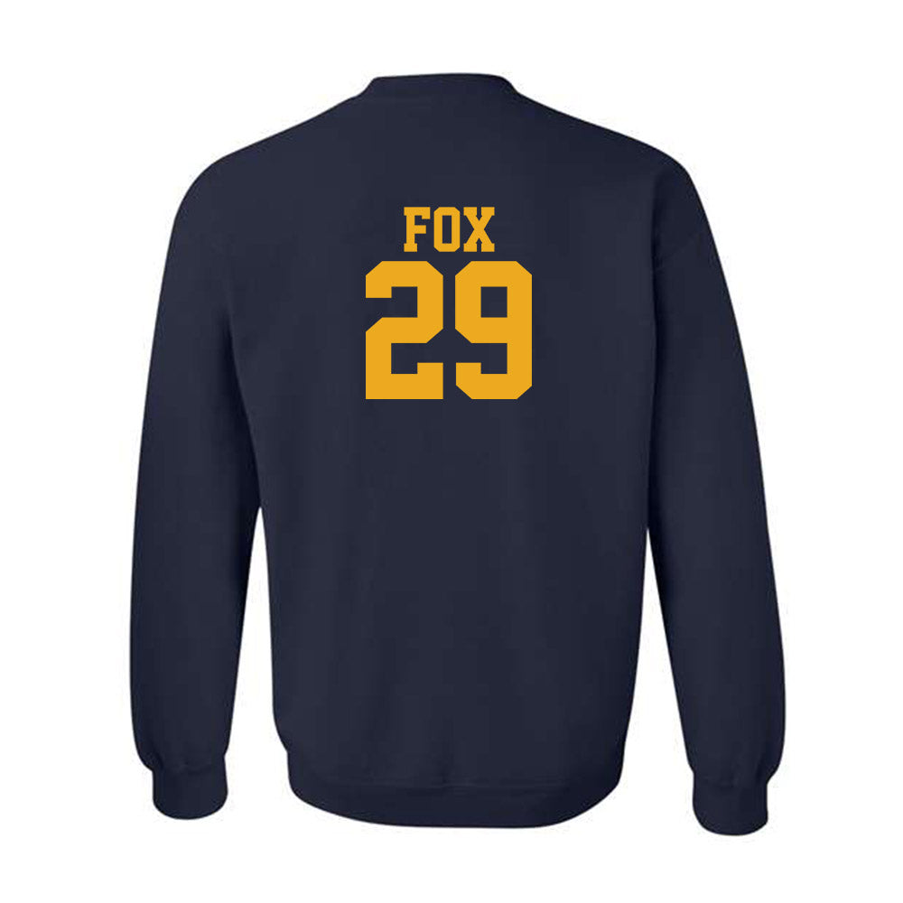 West Virginia - NCAA Football : Preston Fox - Fashion Shersey Crewneck Sweatshirt-1