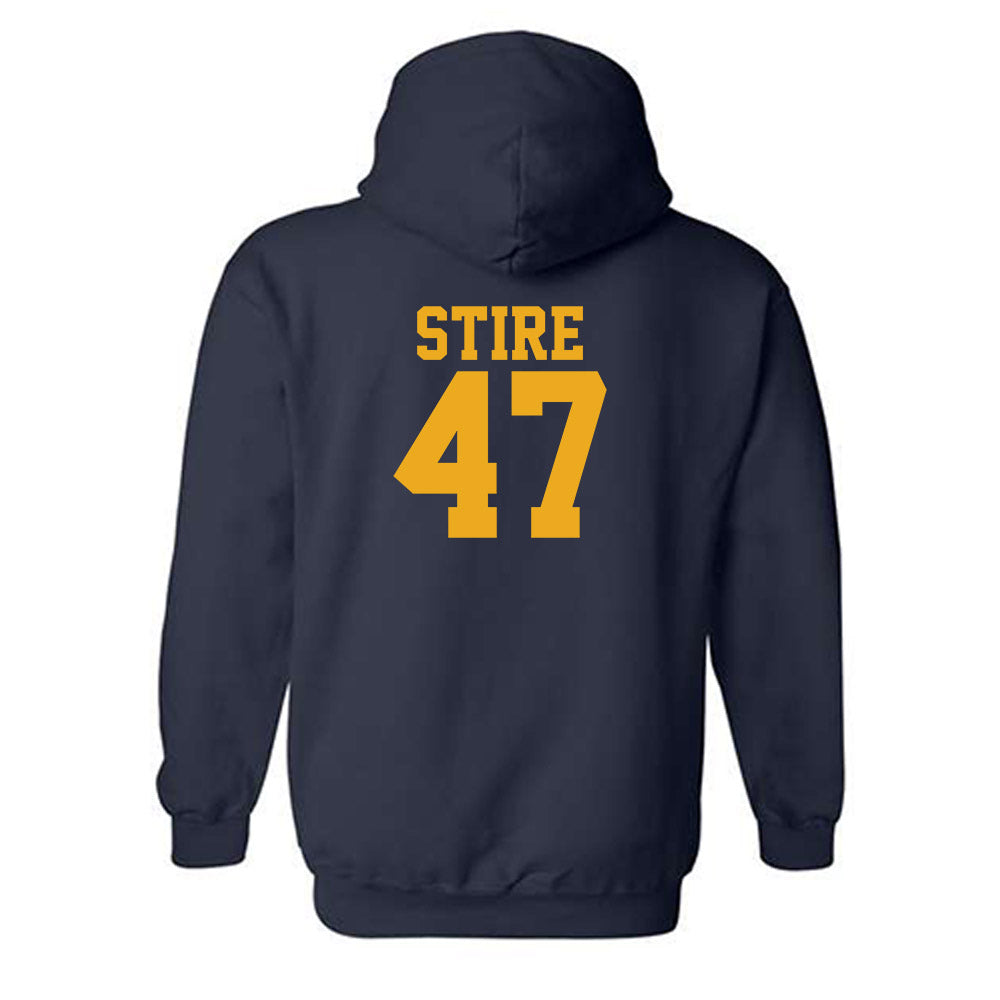 West Virginia - NCAA Football : Aidan Stire - Fashion Shersey Hooded Sweatshirt-1