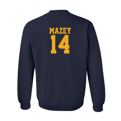 West Virginia - NCAA Baseball : Weston Mazey - Fashion Shersey Crewneck Sweatshirt-1