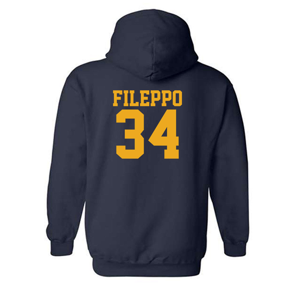 West Virginia - NCAA Football : Chris Fileppo - Fashion Shersey Hooded Sweatshirt-1