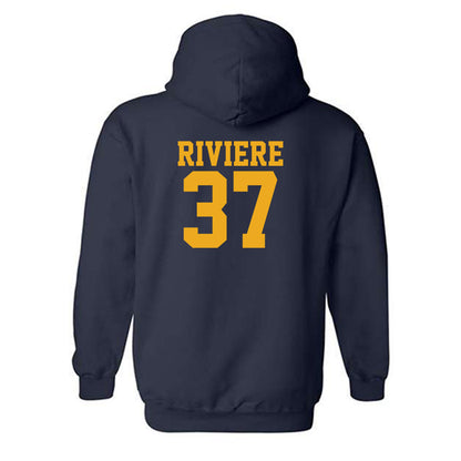 West Virginia - NCAA Women's Basketball : Celia Riviere - Fashion Shersey Hooded Sweatshirt-1