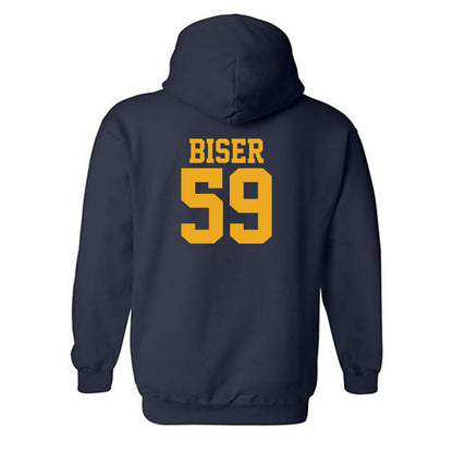 West Virginia - NCAA Football : Jackson Biser - Fashion Shersey Hooded Sweatshirt-1