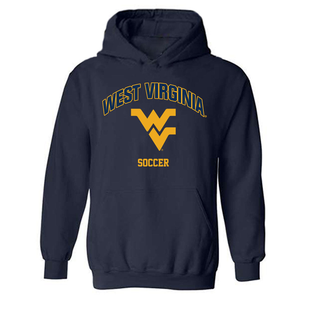 West Virginia - NCAA Men's Soccer : Sam Clark - Hooded Sweatshirt Fashion Shersey