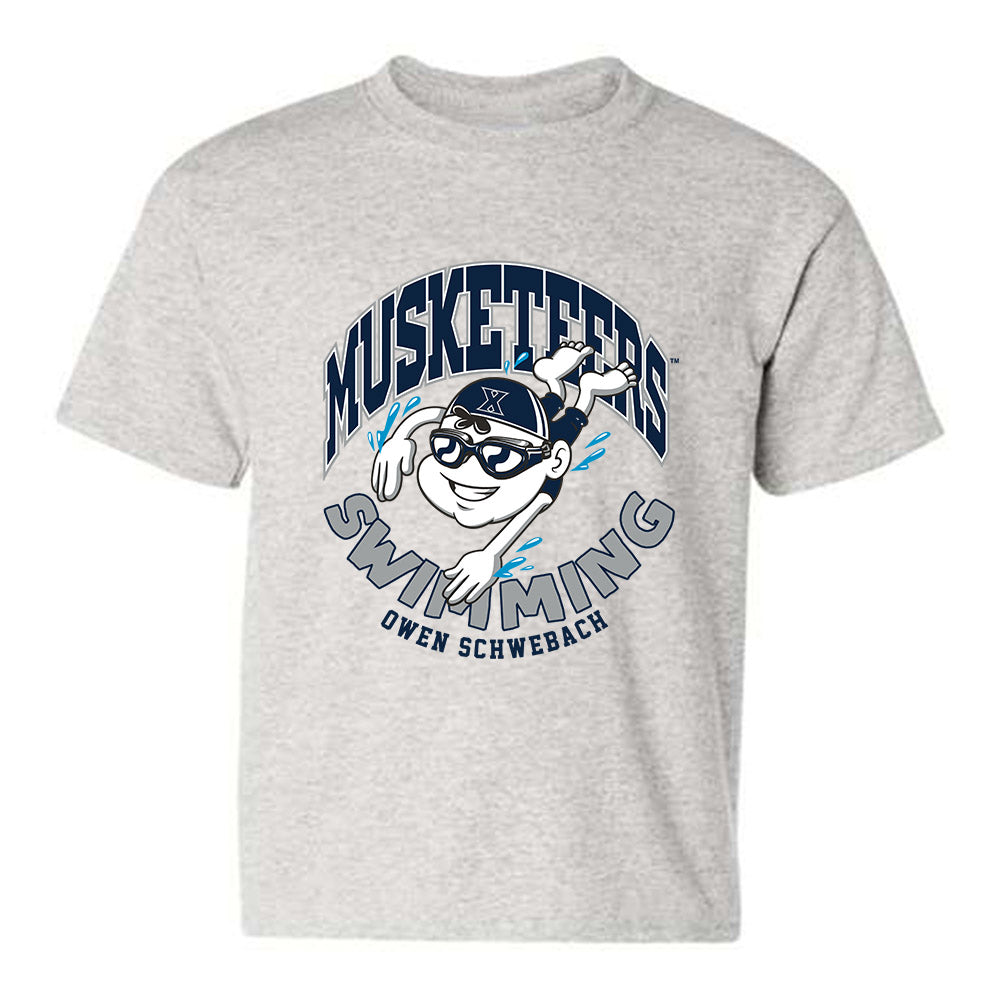 Xavier - NCAA Men's Swimming & Diving : Owen Schwebach - Fashion Shersey Youth T-Shirt