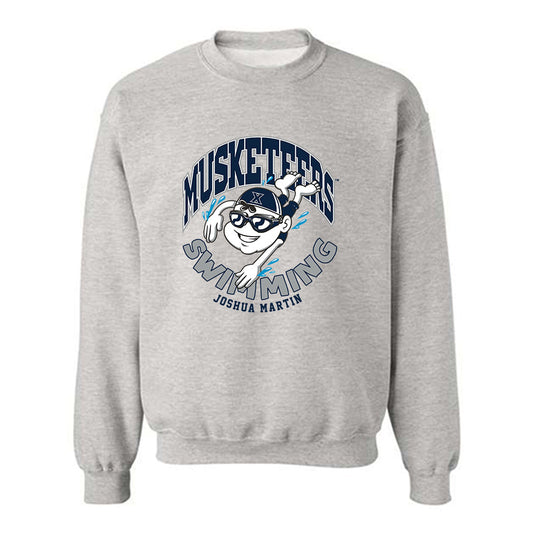 Xavier - NCAA Men's Swimming & Diving : Joshua Martin - Fashion Shersey Crewneck Sweatshirt-0