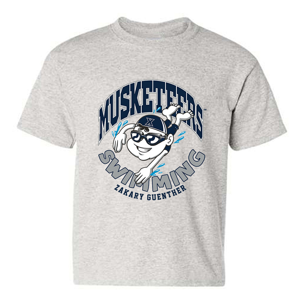 Xavier - NCAA Men's Swimming & Diving : Zakary Guenther - Fashion Shersey Youth T-Shirt-0