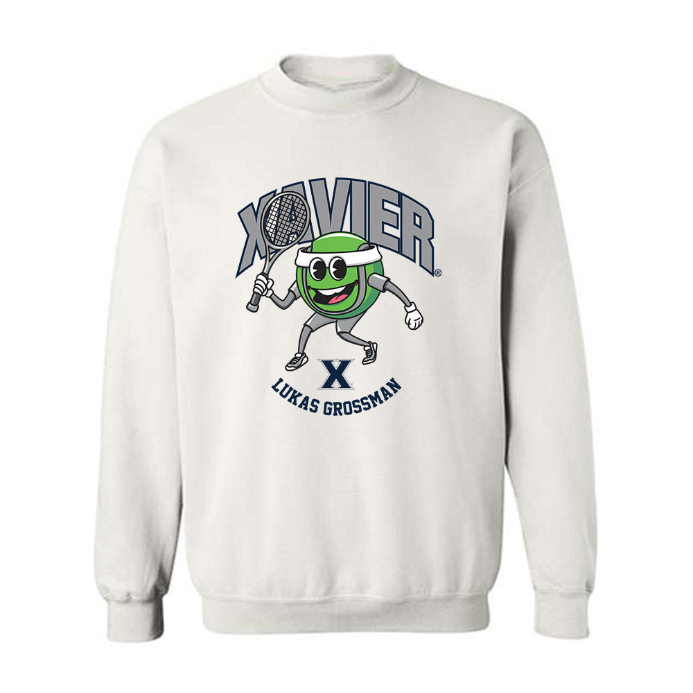Xavier - NCAA Men's Tennis : Lukas Grossman - Fashion Shersey Crewneck Sweatshirt-0