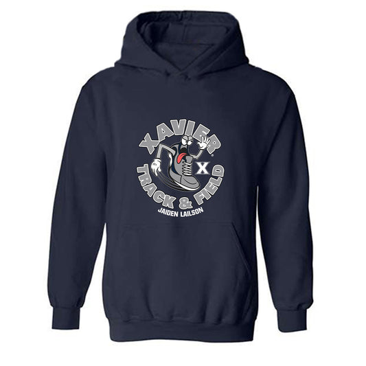 Xavier - NCAA Men's Track & Field : Jaiden Lailson - Fashion Shersey Hooded Sweatshirt