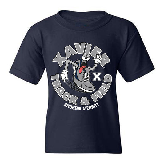 Xavier - NCAA Men's Track & Field : Andrew Merritt - Fashion Shersey Youth T-Shirt-0