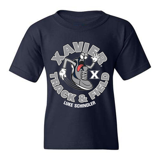 Xavier - NCAA Men's Track & Field : Luke Schindler - Fashion Shersey Youth T-Shirt-0