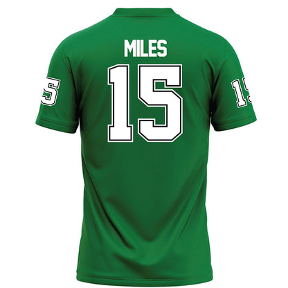 North Texas - NCAA Football : Oliver Miles - Green Football Jersey