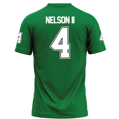 North Texas - NCAA Football : Brian Nelson II - Green Football Jersey