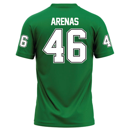 North Texas - NCAA Football : Miguel Arenas - Green Football Jersey-1