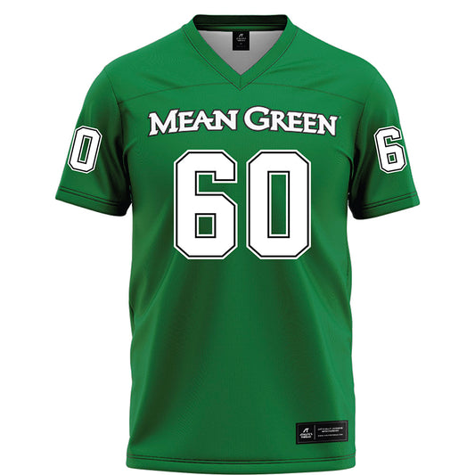North Texas - NCAA Football : Jordan Reasonover - Green Football Jersey-0