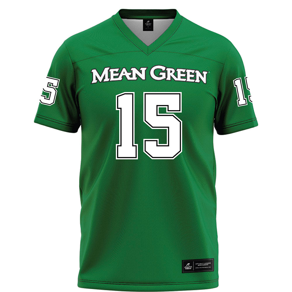 North Texas - NCAA Football : Oliver Miles - Green Football Jersey