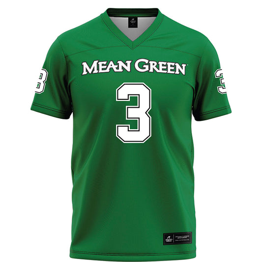 North Texas - NCAA Football : Evan Jackson - Green Football Jersey-0