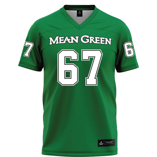 North Texas - NCAA Football : Braydon Nelson - Green Football Jersey