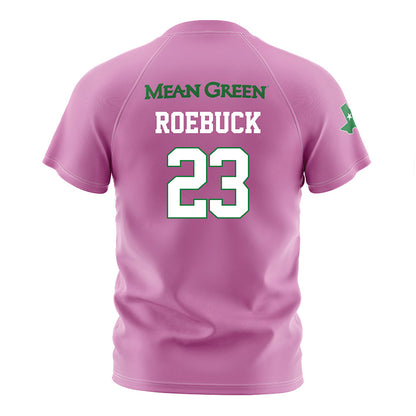 North Texas - NCAA Women's Soccer : Rachel Roebuck - Pink Soccer Jersey-1