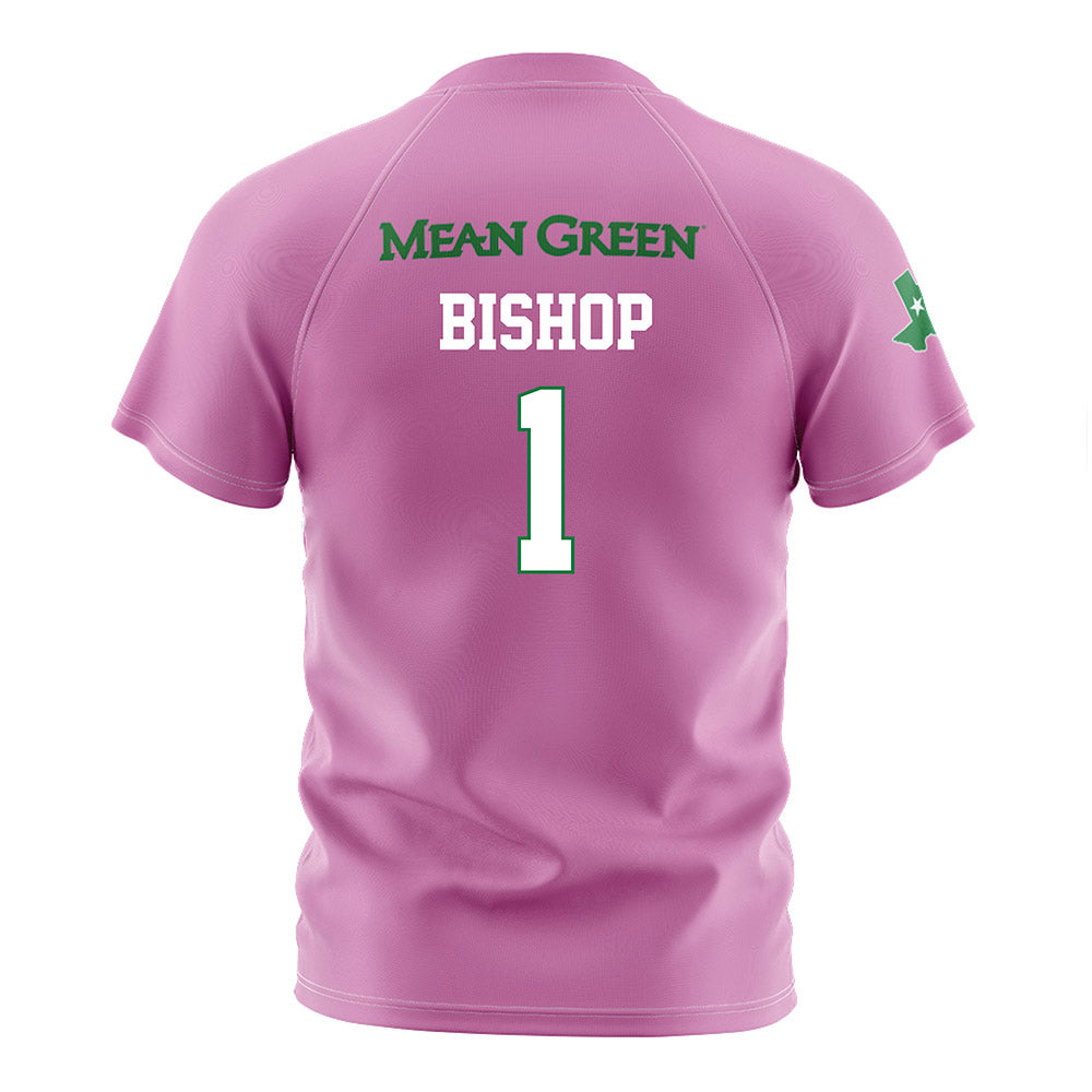 North Texas - NCAA Women's Soccer : Marihicks Bishop - Pink Soccer Jersey-1