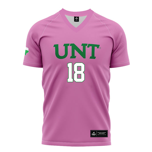 North Texas - NCAA Women's Soccer : Peyton Renfro - Pink Soccer Jersey-0