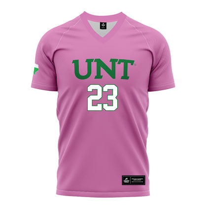 North Texas - NCAA Women's Soccer : Rachel Roebuck - Pink Soccer Jersey-0