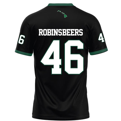 Hawaii - NCAA Football : Kellen Robins-Beers - Black Football Jersey-1