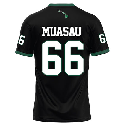 Hawaii - NCAA Football : Sergio Muasau - Black Football Jersey