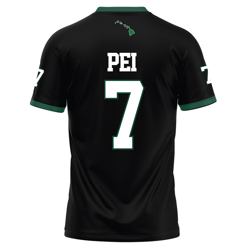 Hawaii - NCAA Football : Meki Pei - Football Jersey