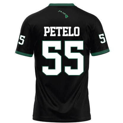Hawaii - NCAA Football : Zoram Petelo - Black Football Jersey-1