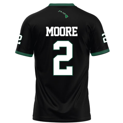 Hawaii - NCAA Football : Bronz Moore - Black Football Jersey-1