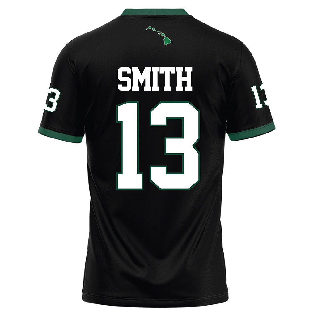 Hawaii - NCAA Football : Jalen Smith - Black Football Jersey-1