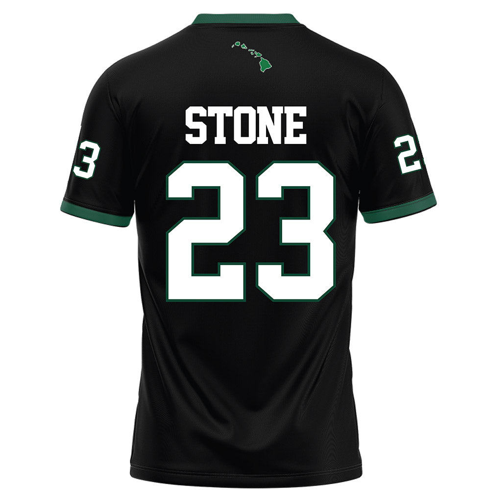 Hawaii - NCAA Football : Kydel Stone - Black Football Jersey-1
