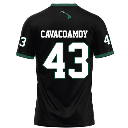 Hawaii - NCAA Football : Alika Cavaco-Amoy - Black Football Jersey-1