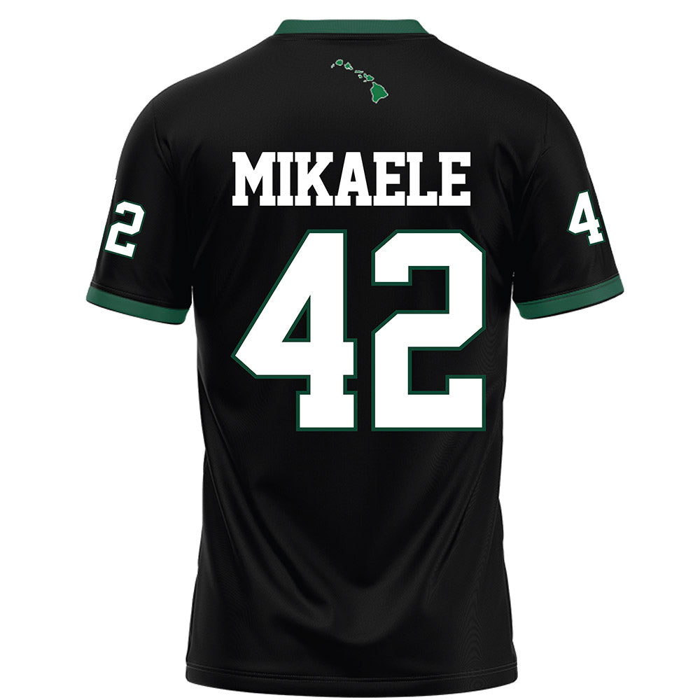 Hawaii - NCAA Football : Sitani Mikaele - Black Football Jersey-1