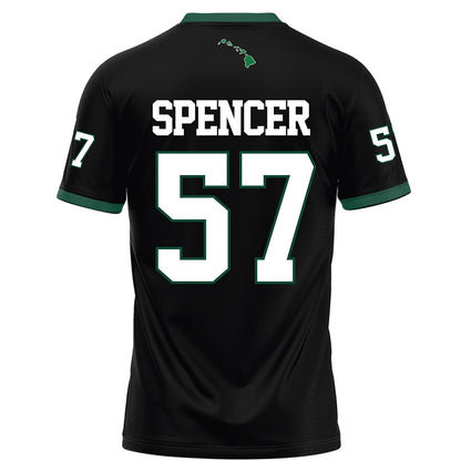 Hawaii - NCAA Football : Ethan Spencer - Black Football Jersey-1