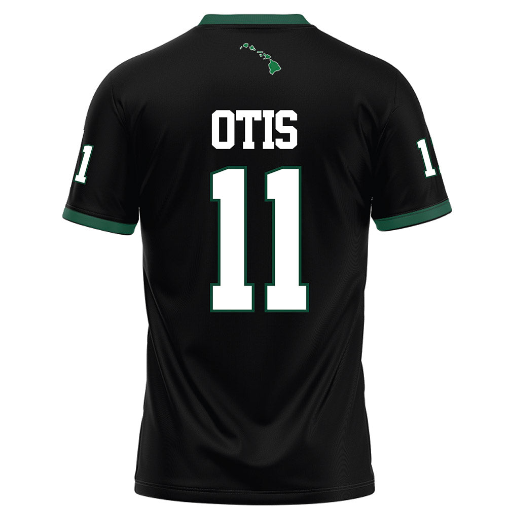 Hawaii - NCAA Football : Jamih Otis - Black Football Jersey-1