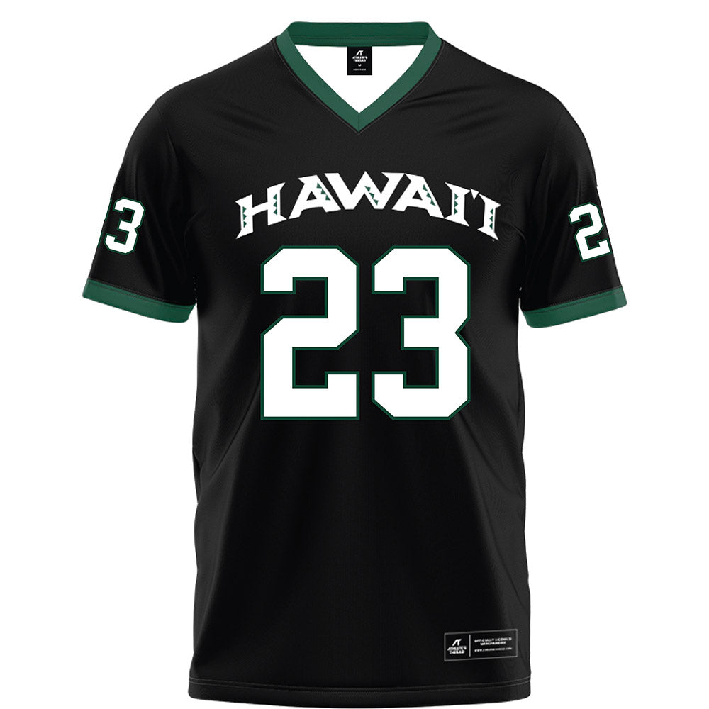 Hawaii - NCAA Football : Virdel Edwards - Black Football Jersey-0