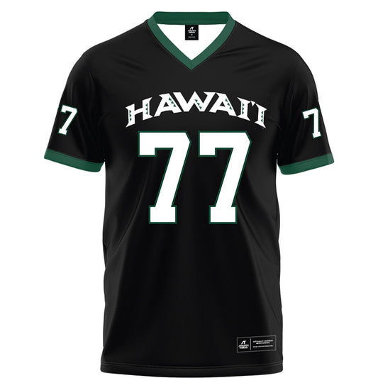 Hawaii - NCAA Football : Jamar Sekona - Black Football Jersey-0