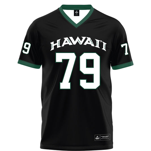 Hawaii - NCAA Football : Judah Kaio - Black Football Jersey-0