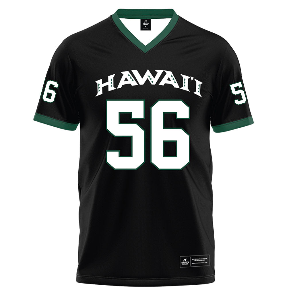 Hawaii - NCAA Football : Boogie Henderson - Black Football Jersey-0