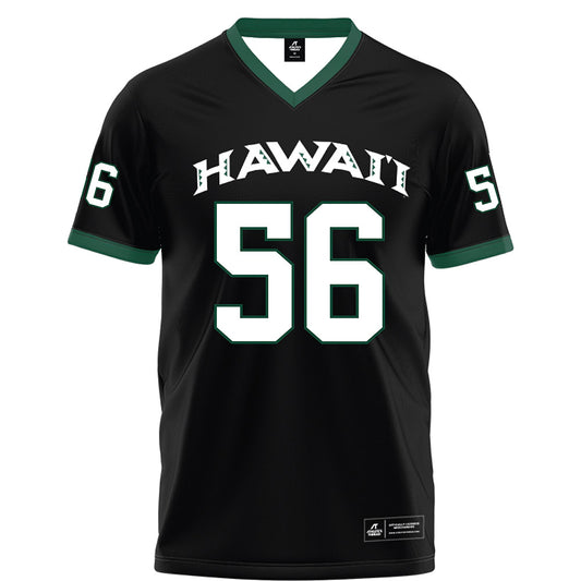 Hawaii - NCAA Football : Boogie Henderson - Black Football Jersey-0