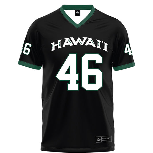 Hawaii - NCAA Football : Kellen Robins-Beers - Black Football Jersey-0