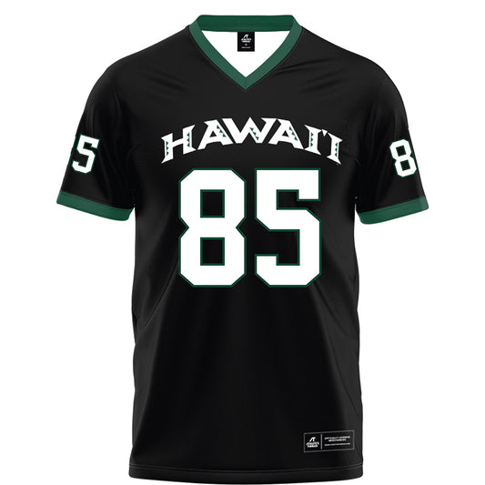 Hawaii - NCAA Football : Okland Salave'a - Black Football Jersey-0